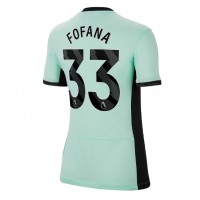 Camiseta Chelsea Wesley Fofana #33 Tercera Equipación Replica 2023-24 para mujer mangas cortas